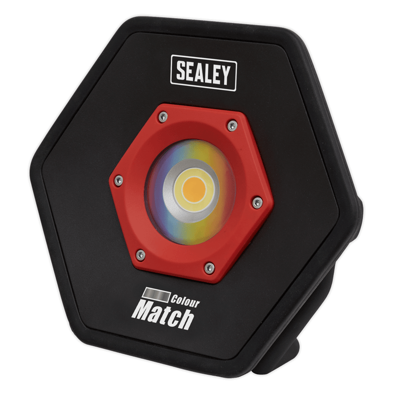 Sealey Work Lights 20W COB LED Rechargeable Floodlight - Colour Match CRI 96-LED068 5054511581522 LED068 - Buy Direct from Spare and Square