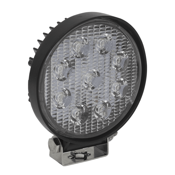 Sealey Work Lights 27W SMD LED Round Worklight with Mounting Bracket-LED3R 5054511634358 LED3R - Buy Direct from Spare and Square