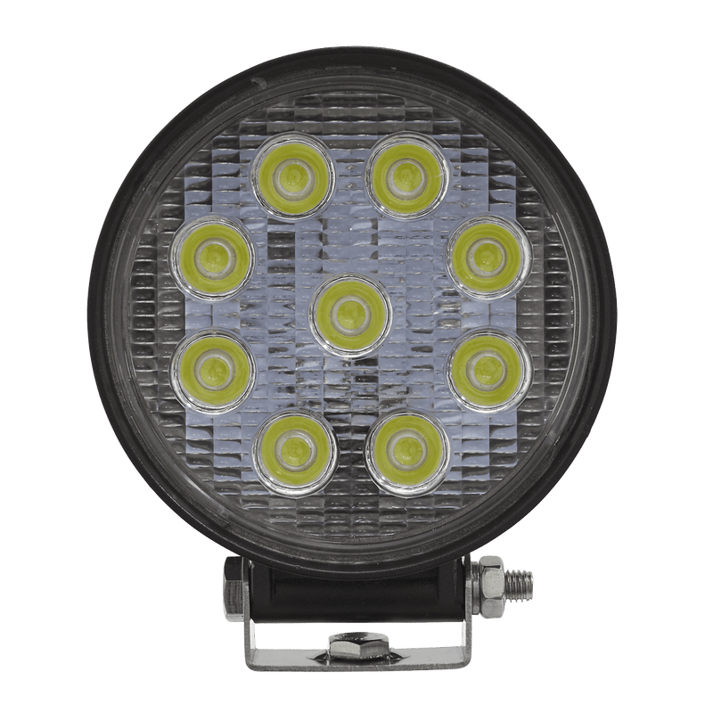 Sealey Work Lights 27W SMD LED Round Worklight with Mounting Bracket-LED3R 5054511634358 LED3R - Buy Direct from Spare and Square