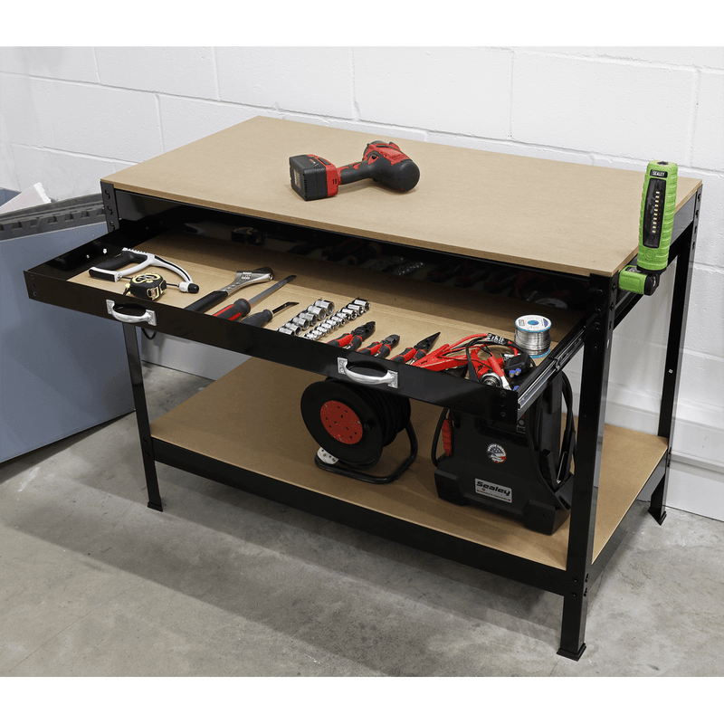 Sealey Workbenches 1.2m Workbench with Drawer-AP12160 5051747691834 AP12160 - Buy Direct from Spare and Square
