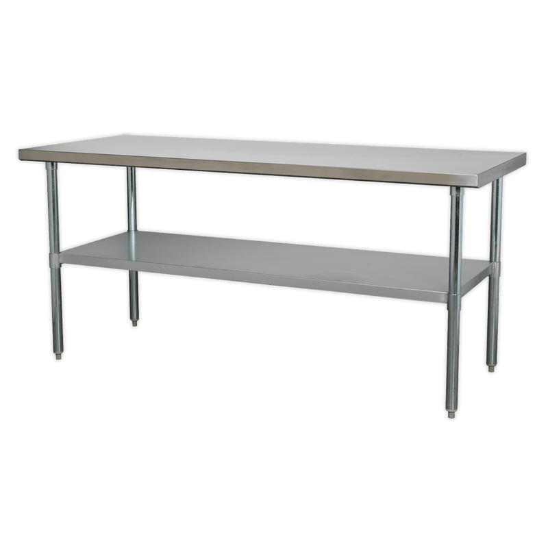 Sealey Workbenches 1.8m Stainless Steel Workbench-AP1872SS 5054511370638 AP1872SS - Buy Direct from Spare and Square