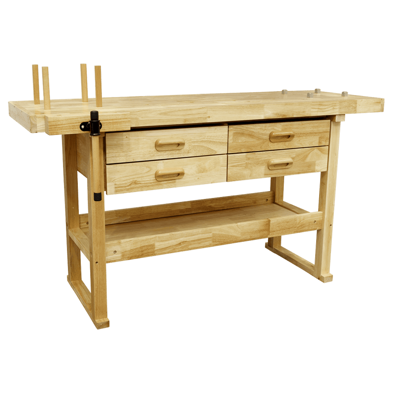 Sealey Workbenches Woodworking Bench with 4 Drawers-AP1640 5054630189463 AP1640 - Buy Direct from Spare and Square
