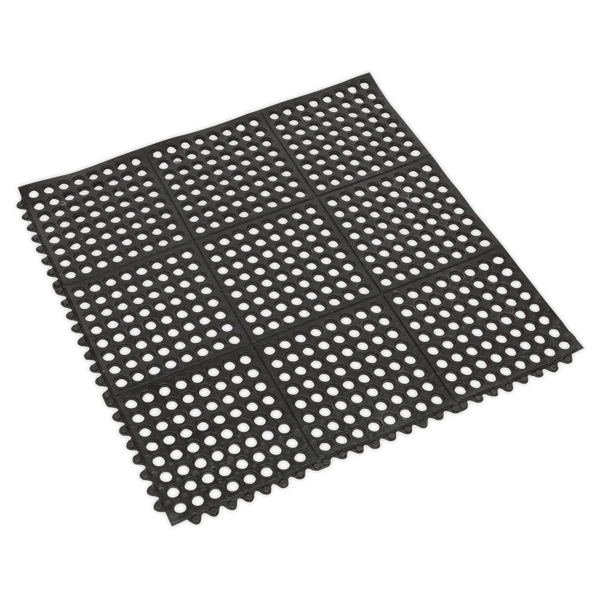 Sealey Workshop Matting 920 x 920mm Interlocking Anti-Fatigue Matting-MIC9292 5054511357684 MIC9292 - Buy Direct from Spare and Square
