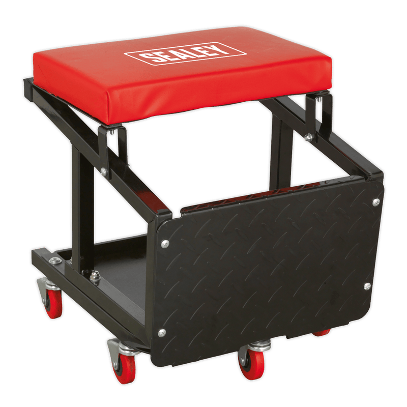 Sealey Workshop Stools Mechanic's Utility Seat & Step Stool-SCR16 5051747942653 SCR16 - Buy Direct from Spare and Square