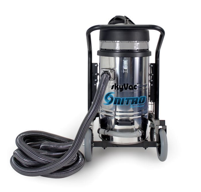 SkyVac Vacuum Cleaner SkyVac Nitro With Elite High Reach Pole Set - Triple Motor With Upto 40ft Reach - Buy Direct from Spare and Square