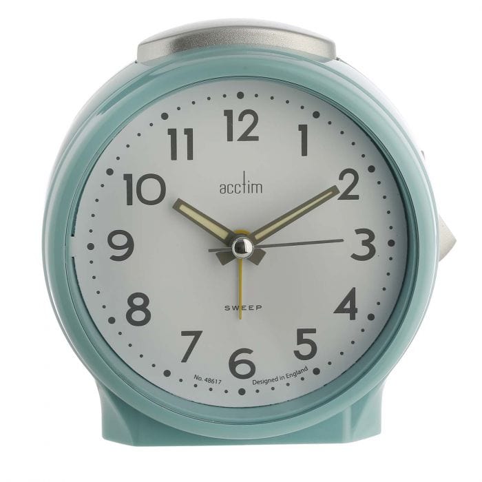 Spare and Square Audio Visual Acctim Elsie Alarm Clock - Powder Blue 15570 - Buy Direct from Spare and Square