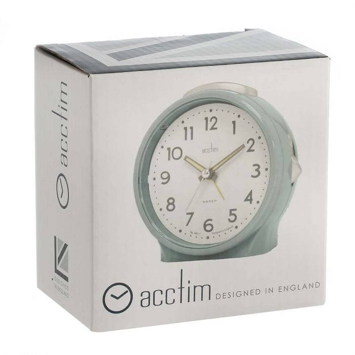 Spare and Square Audio Visual Acctim Elsie Alarm Clock - Powder Blue 15570 - Buy Direct from Spare and Square