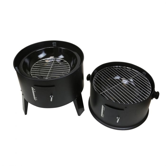 Spare and Square BBQ Smoker & Grill 3 In 1 BBQ - Black - C/W - Built In Thermostat MIS436 - Buy Direct from Spare and Square