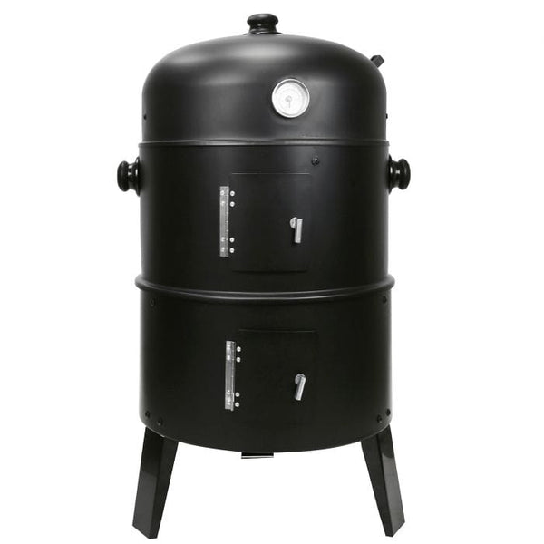 Spare and Square BBQ Smoker & Grill 3 In 1 BBQ - Black - C/W - Built In Thermostat MIS436 - Buy Direct from Spare and Square
