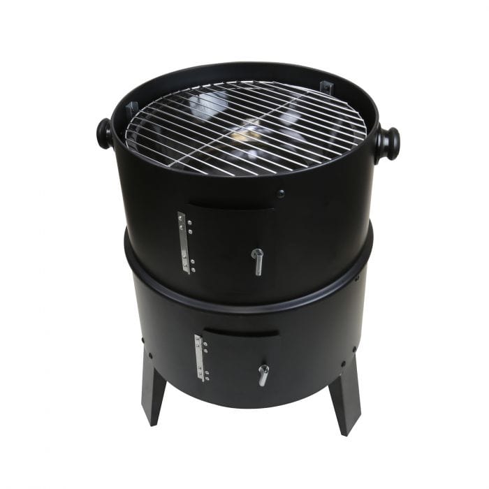 Spare and Square BBQ Smoker & Grill 3 In 1 BBQ - Black - C/W - Built In Thermostat MIS436 - Buy Direct from Spare and Square