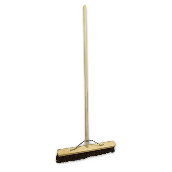 Spare and Square Brooms 18" 18"/24"/36" Bassine Stiff Wooden Broom BBC18.5COM - Buy Direct from Spare and Square