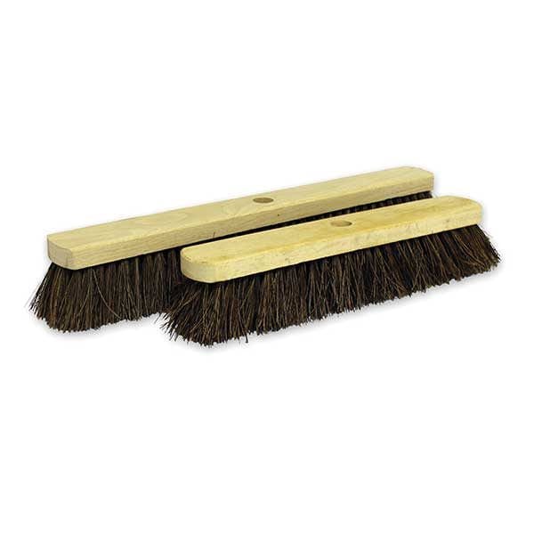 Spare and Square Brooms 18" 18/24" Bassine Wooden Stiff Sweeping Broom Head BBC18.12 - Buy Direct from Spare and Square