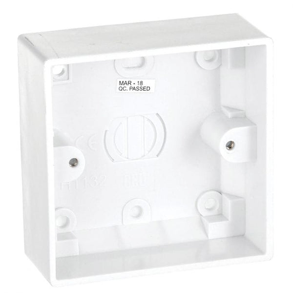 Spare and Square Electrical Miscellaneous Jegs 32mm Single Plastic Pattress Box JF782 - Buy Direct from Spare and Square