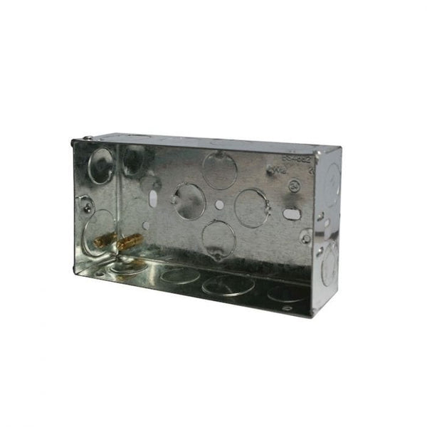 Spare and Square Electrical Miscellaneous Jegs 35mm 2 Gang Wall Depth Metal Back Box JF104 - Buy Direct from Spare and Square