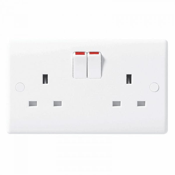 Spare and Square Electrical Miscellaneous Nexus 2 Gang 13A Dp Switched Socket White JF866N - Buy Direct from Spare and Square