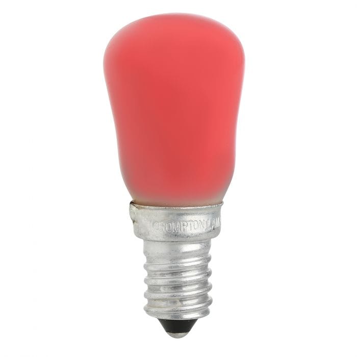 Spare and Square Fridge Freezer Spares Crompton 15W SES Pygmy Bulb - Red JD031R - Buy Direct from Spare and Square