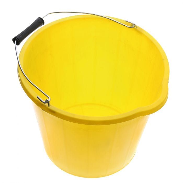 Spare and Square Garden Jegs 14 Litre Yellow Builders Bucket HP101 - Buy Direct from Spare and Square