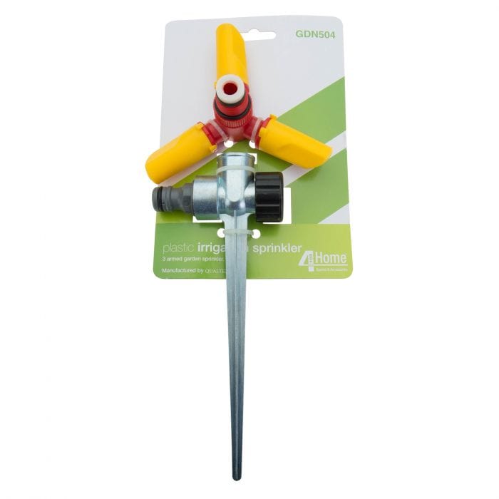 Spare and Square Garden Plastic Irrigation Garden Sprinkler - 3 Arm GDN504 - Buy Direct from Spare and Square