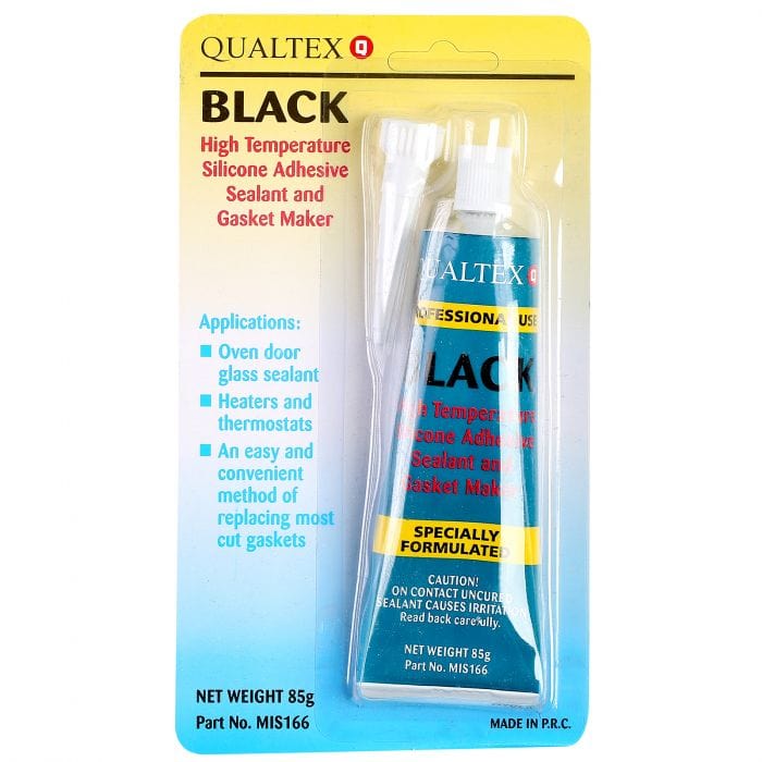 Spare and Square Hand Tools Cooker High Temperature Silicone Sealant 85g Tube - Black MIS166 - Buy Direct from Spare and Square