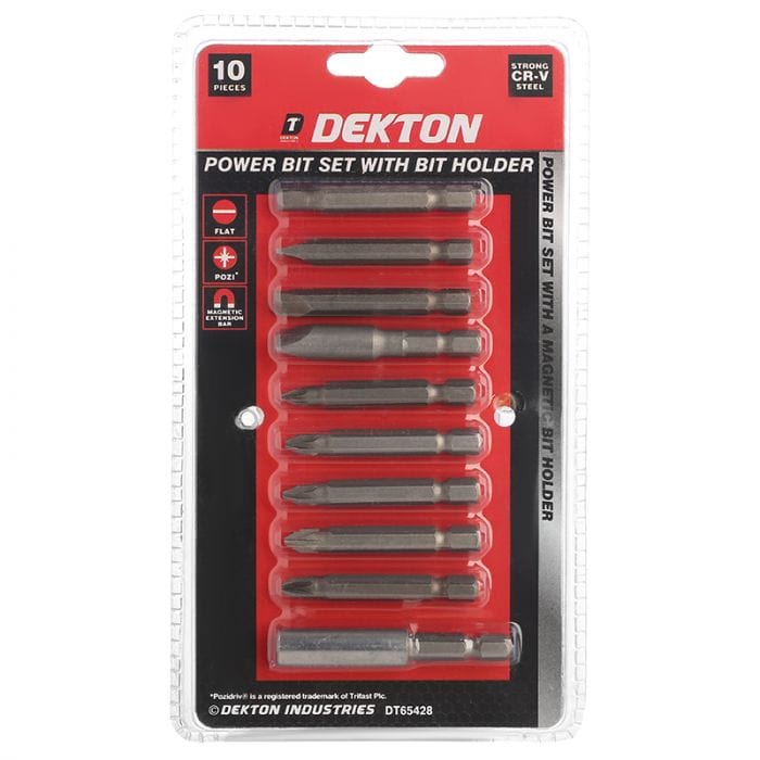 Spare and Square Hand Tools Dekton Power Bit Set With Bit Holder JLD293 - Buy Direct from Spare and Square