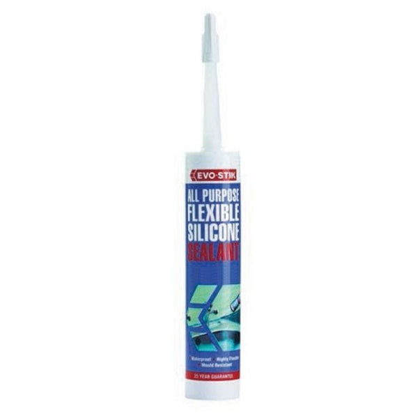 Spare and Square Hand Tools Evostik General Purpose Silicone Sealant Clear JEV956 - Buy Direct from Spare and Square