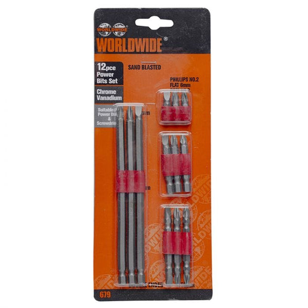 Spare and Square Hand Tools Jegs 12 Piece Power Bit Screwdriver Set JL107 - Buy Direct from Spare and Square