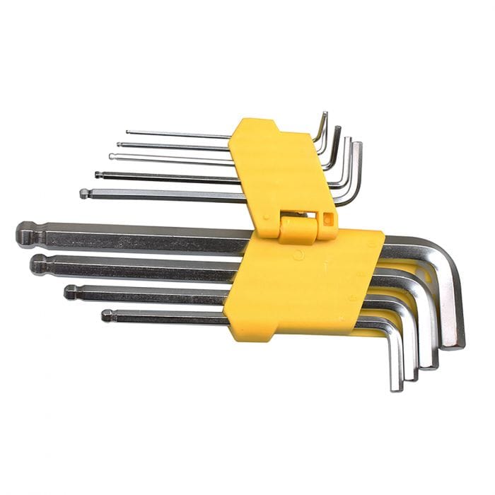 Spare and Square Hand Tools Tool Set 9 Piece Metric Ball Ended Hex Allen Key Wrench Set LME045 - Buy Direct from Spare and Square