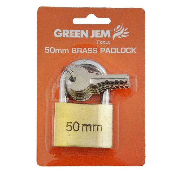 Spare and Square Home Miscellaneous Jegs 50mm Brass Padlock With 6 Keys JL083N - Buy Direct from Spare and Square