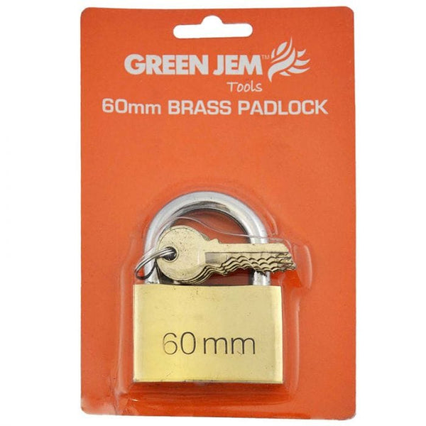 Spare and Square Home Miscellaneous Jegs 60mm Brass Padlock With 6 Keys JL083P - Buy Direct from Spare and Square