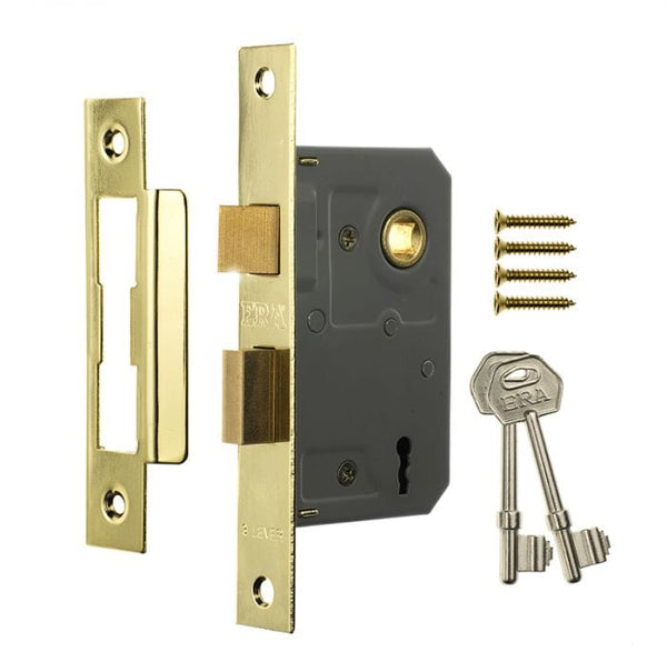 Spare and Square Home Miscellaneous Jegs Era Sash Lock 3 Lever Brass JEJ905 - Buy Direct from Spare and Square