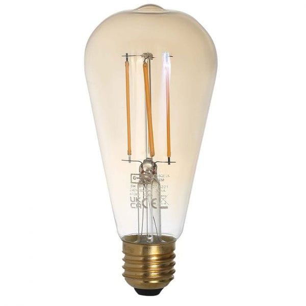 Spare and Square Light Bulb Crompton 5W LED Filament Light Bulb - ES ST64 Antique Bronze JD5134E - Buy Direct from Spare and Square