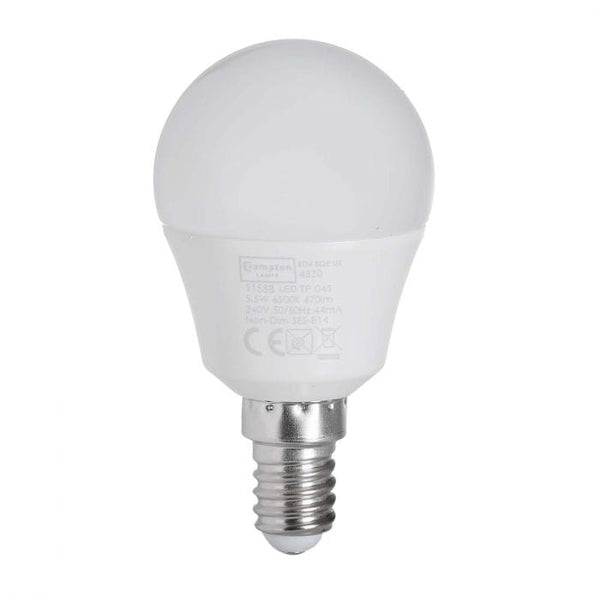 Spare and Square Light Bulb Crompton LED 5.5W Round Thermal Bulb - SES JD5157DL - Buy Direct from Spare and Square