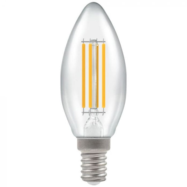 Spare and Square Light Bulb Crompton LED Candle Filament Clear Bulb - 6.5W - SES-E14 JD12783 - Buy Direct from Spare and Square