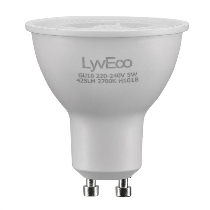 Spare and Square Light Bulb Lyveco 5W Led Smd/Cob GU10 240V 60Â° Warm White JD8061WW - Buy Direct from Spare and Square