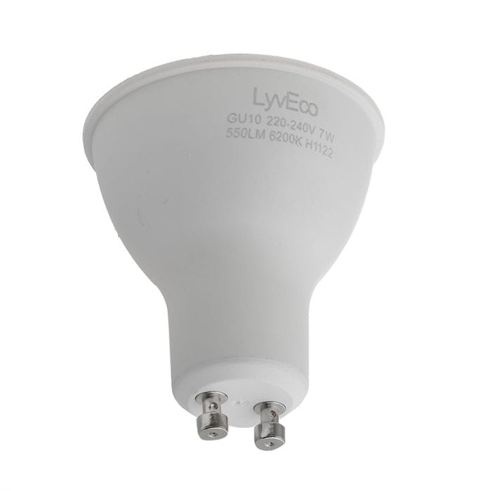 Spare and Square Light Bulb Lyveco 7W GU10 LED LAMP DAYLIGHT JD8072 - Buy Direct from Spare and Square