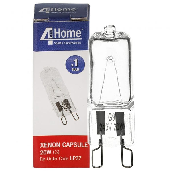 Spare and Square Light Bulb Xenon Capsule G9 240V 20W Clear Cooker Bulb LP37 - Buy Direct from Spare and Square