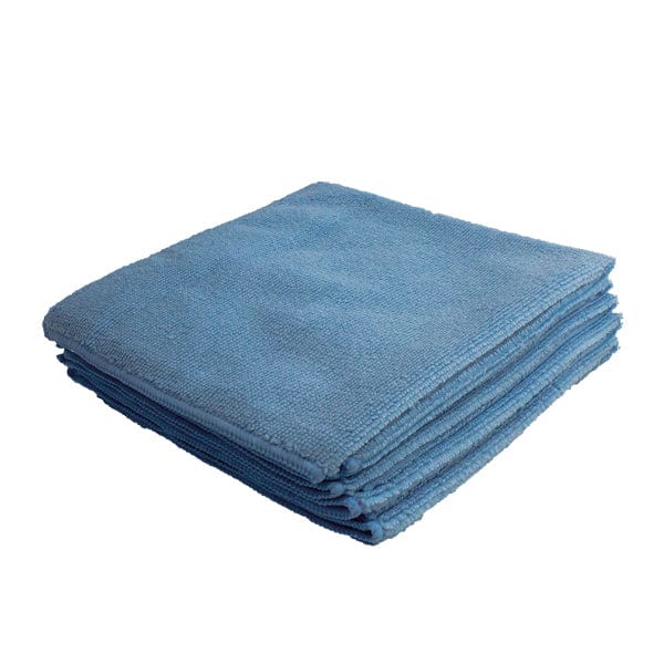 Spare and Square Microfibre Cloth Blue Optima Guardian Antibacterial Microfibre Cloths - Pack Of 5 785B.5AB - Buy Direct from Spare and Square