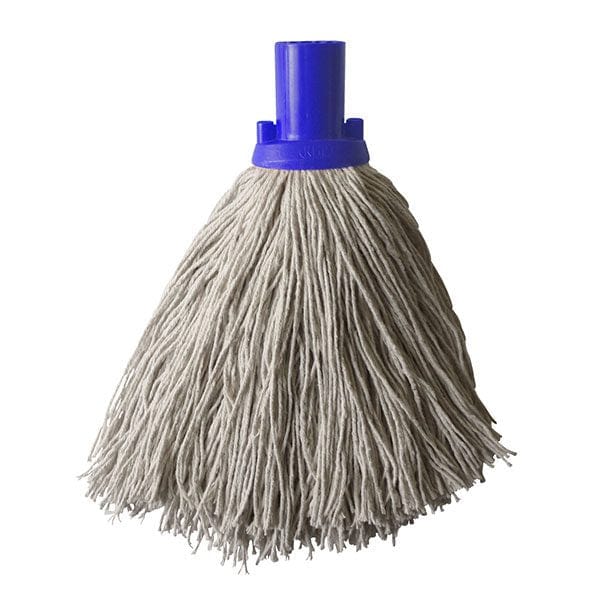 Spare and Square Mops Blue / 185g ‘RHP’ Twine Socket Mop Head - 185g/235g - Colour Coded HXCY20B - Buy Direct from Spare and Square