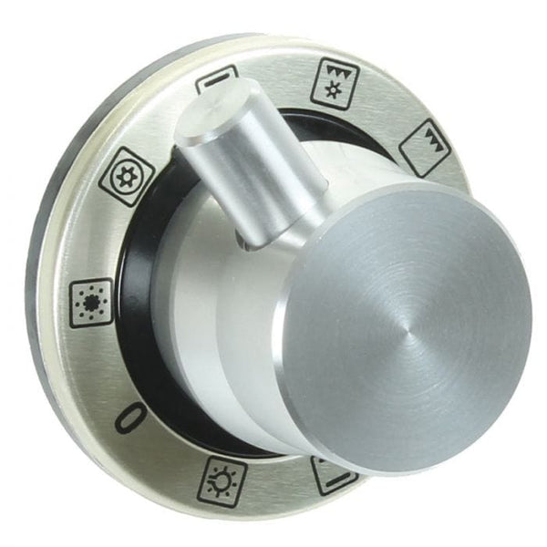 Spare and Square Oven Spares Britannia Cooker Control Knob - Black/Inox BRT023 - Buy Direct from Spare and Square