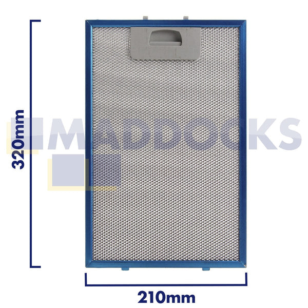Spare and Square Oven Spares Universal 210mm x 320mm Wire Mesh Cooker Hood Filter 14-CH-170 - Buy Direct from Spare and Square