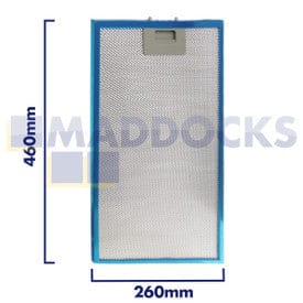 Spare and Square Oven Spares Universal 260mm x 460mm Wire Mesh Cooker Hood Filter 14-CH-182 - Buy Direct from Spare and Square