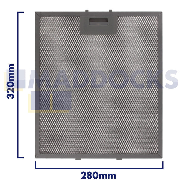 Spare and Square Oven Spares Universal 280mm x 320mm Wire Mesh Cooker Hood Filter 14-CH-193 - Buy Direct from Spare and Square