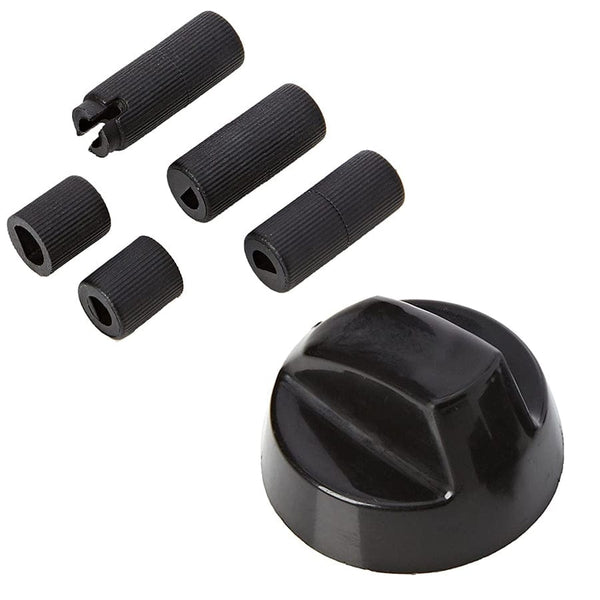 Spare and Square Oven Spares Universal Cooker Oven Hob Black Control Knob With 5 Adapters 14-un-20 - Buy Direct from Spare and Square