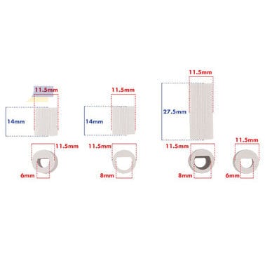Spare and Square Oven Spares Universal Cooker Oven Hob White Control Knob With 5 Adapters 14-UN-19 - Buy Direct from Spare and Square