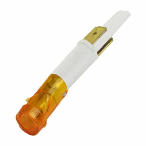Spare and Square Oven Spares Universal Orange Amber 9mm Type Round Lens Neon Indicator Lamp With Twin Push Fit 41-UN-23 - Buy Direct from Spare and Square