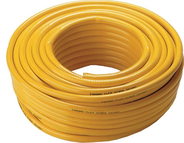 Spare and Square Pressure Washer Spares 1/2" Extra Flex PVC Hose - Premium Braided Yellow PVC Hose 50m Coil GH12Y-50M - Buy Direct from Spare and Square