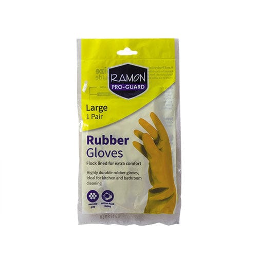 Spare and Square Rubber Gloves Yellow / Large Janitorial Rubber Gloves - Pack of 50 - Colour Coded RG.Y.L - Buy Direct from Spare and Square
