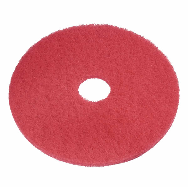 Spare and Square Scrubber Dryer Spares High Quality 12" Red Floor Pads - Box Of 5 - 12 inch Red Pads 12 Inch Red - Buy Direct from Spare and Square