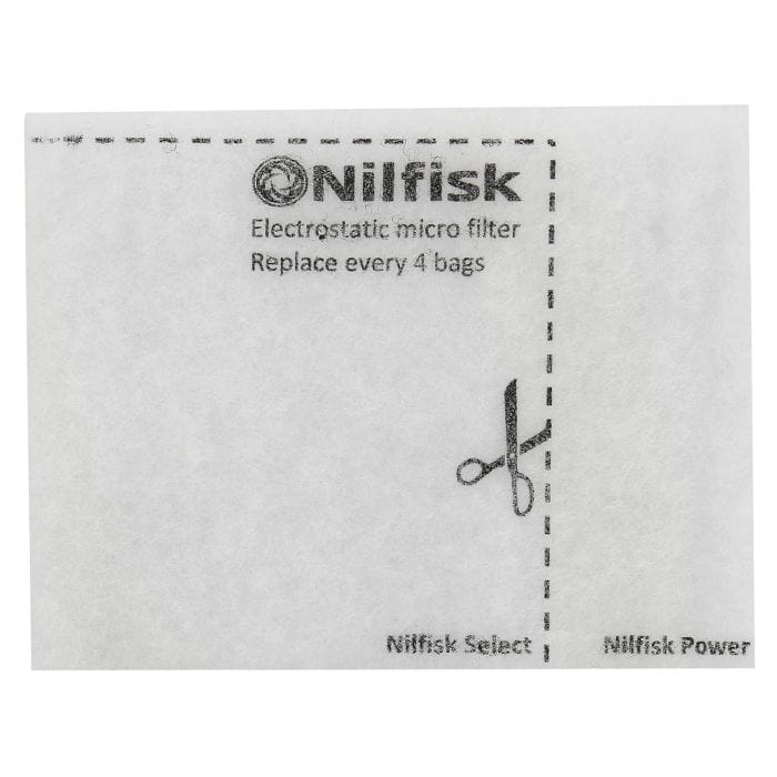 Spare and Square Vacuum Cleaner Spares Nilfisk Vacuum Cleaner Paper Bag (Pack Of 4 Paper Bags + Filter) 128389187 - Buy Direct from Spare and Square