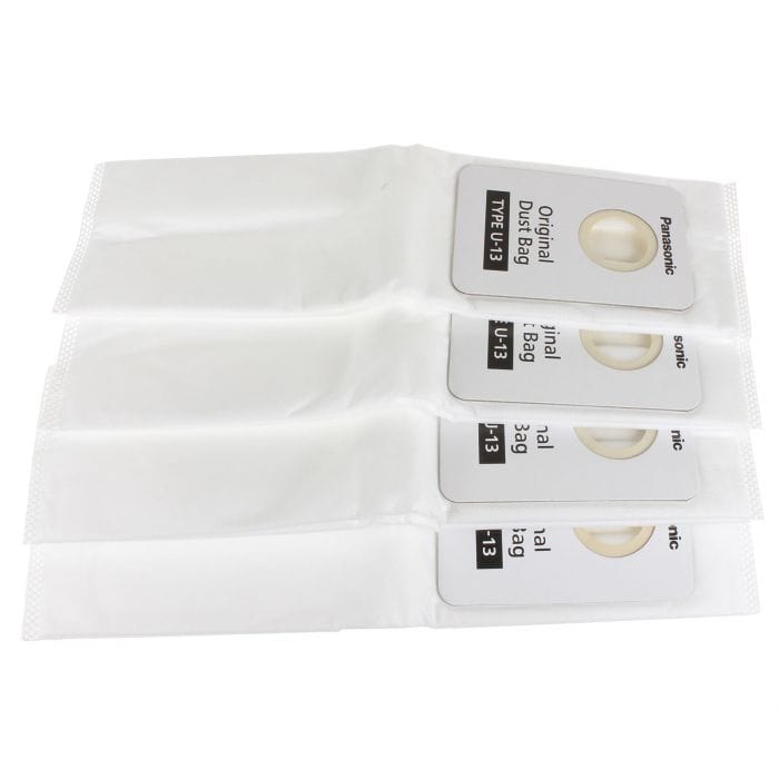 Spare and Square Vacuum Cleaner Spares Panasonic Vacuum Cleaner Paper Bag - U13 (Pack Of 4) AMC-D1EP - Buy Direct from Spare and Square
